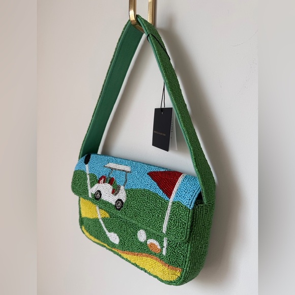 Viral Beaded Golf Cart shoulder bag - Picture 3 of 4